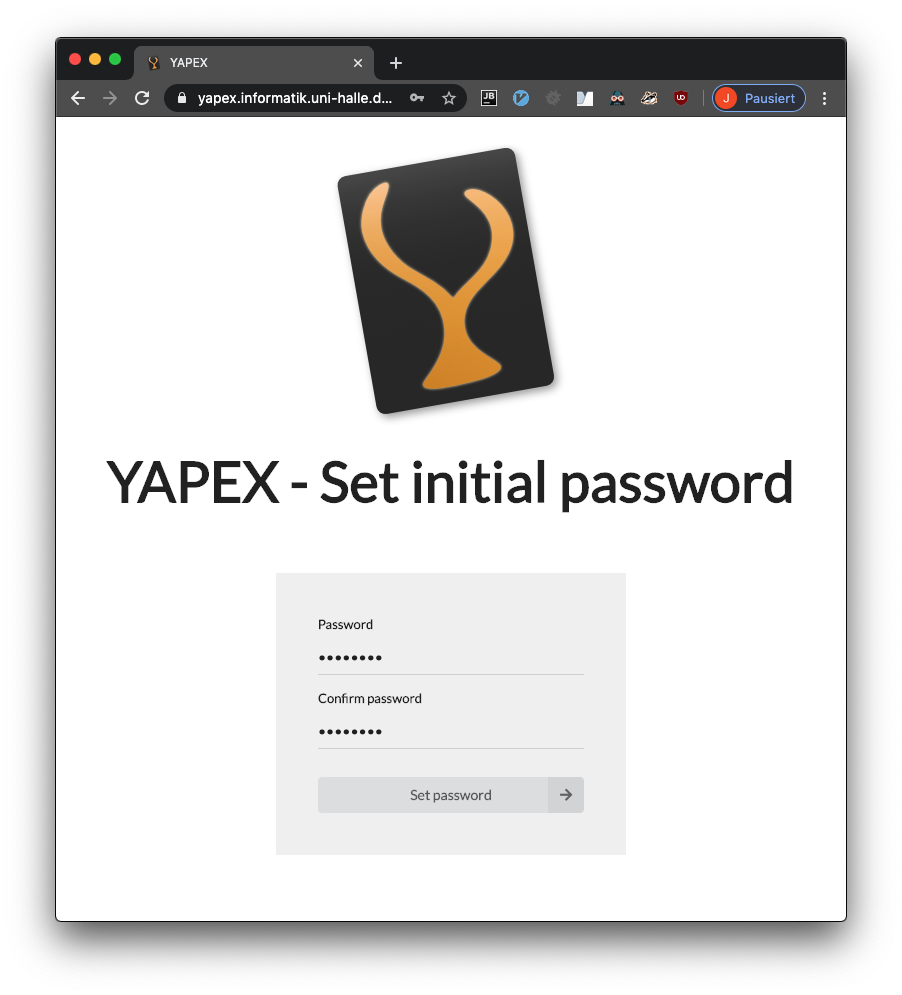 Weiterleitung in Übungsplattform